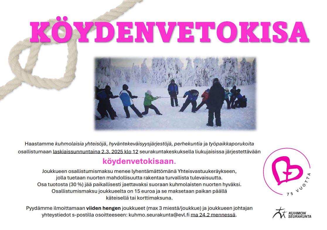 Köydenvetokisa Liukujaistapahtumassa 2.3.