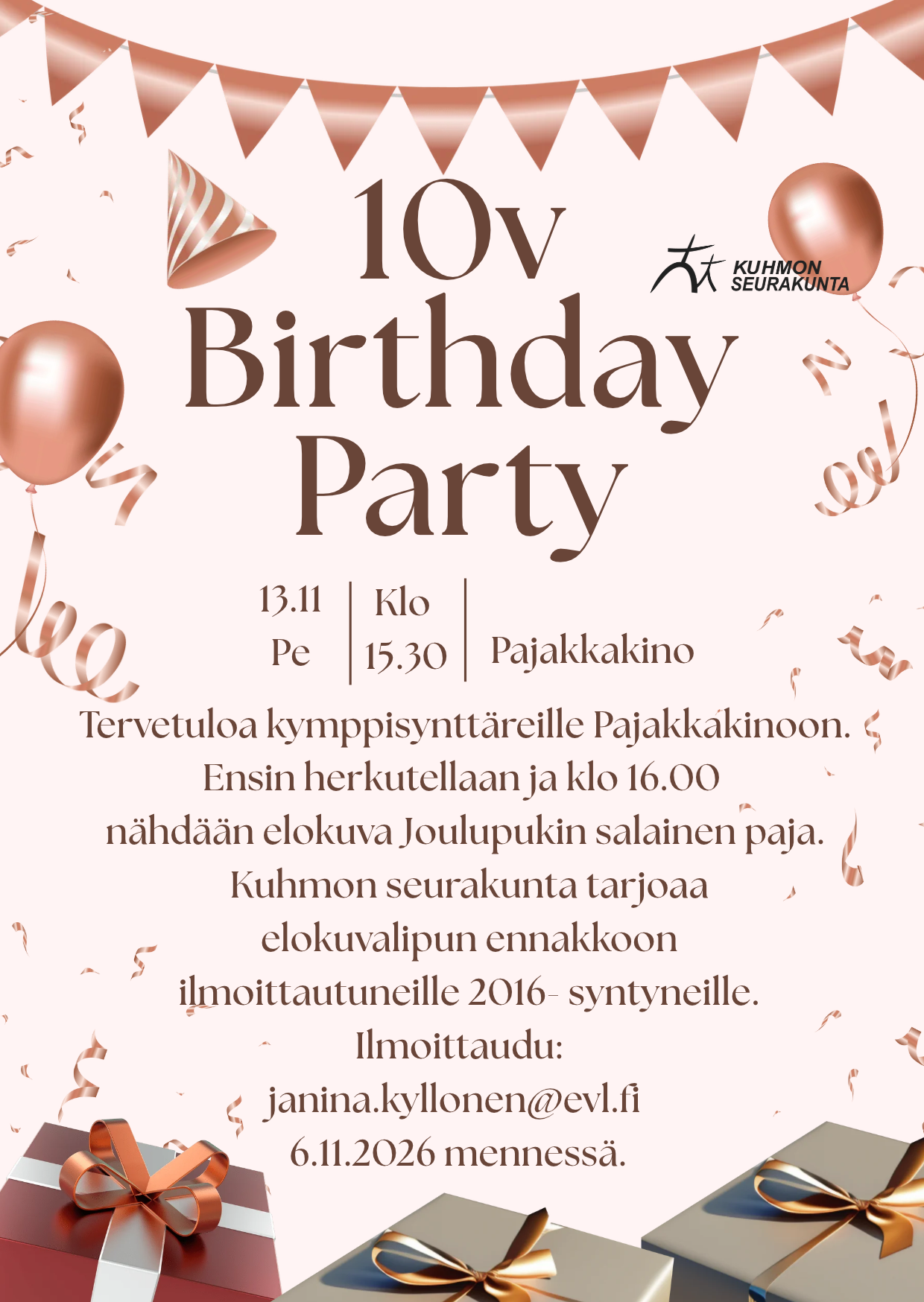 10v synttärit